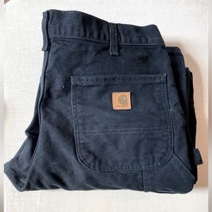 Carhartt Black Dungarees Work Carpenter Pants Like New 32x30